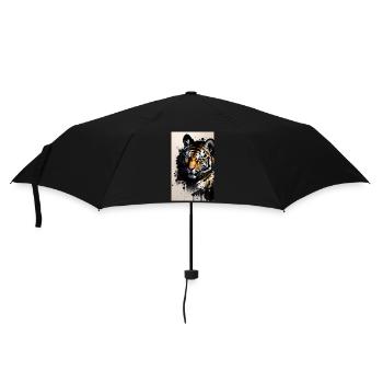 Tigre | Animal | Prédateur | Rugissement | Roi | Asie - Parapluie standard - noir - Devant