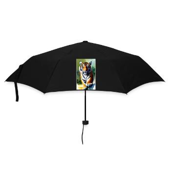 Tigre | Animal | Prédateur | Rugissement | Roi | Asie - Parapluie standard - noir - Devant