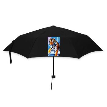 Tigre | Animal | Prédateur | Rugissement | Roi | Asie - Parapluie standard - noir - Devant