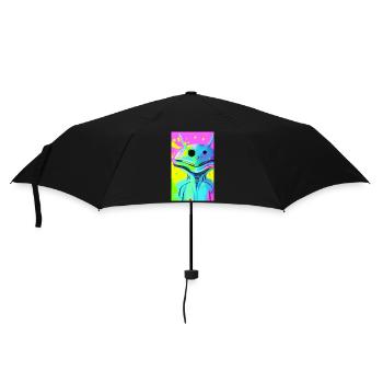 Alien | UFO | Spaceship | UAP | alien - Umbrella (small) - black - Front
