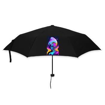 Alien | UFO | Spaceship | UAP | alien - Umbrella (small) - black - Front