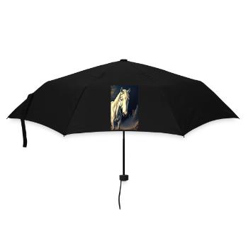 Cheval | Équitation | Animal | Monture | Coloré - Parapluie standard - noir - Devant