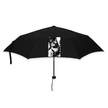Chat | Animal de compagnie | Fan de chat | mignon | Chaton - Parapluie standard - noir - Devant