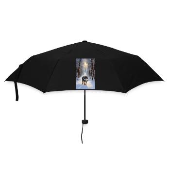 Loup | Prédateur | Chien | Mystique - Parapluie standard - noir - Devant