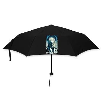 Loup | Prédateur | Chien | Mystique - Parapluie standard - noir - Devant