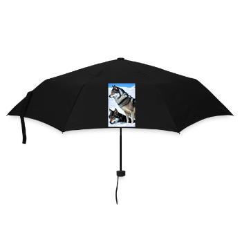 Loup | Prédateur | Chien | Mystique - Parapluie standard - noir - Devant