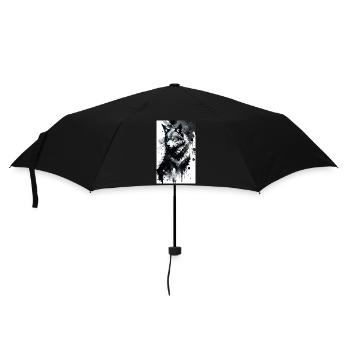Loup | Prédateur | Chien | Mystique - Parapluie standard - noir - Devant