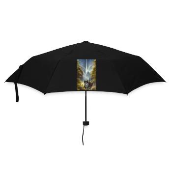 Loup | Prédateur | Chien | Mystique - Parapluie standard - noir - Devant