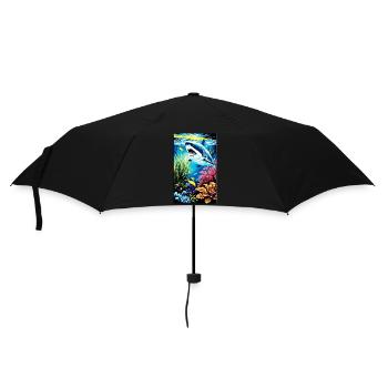 Shark | Great White Shark | Sea creature | Fish - Umbrella (small) - black - Front