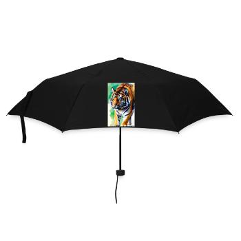 Tigre | Animal | Prédateur | Rugissement | Roi | Asie - Parapluie standard - noir - Devant