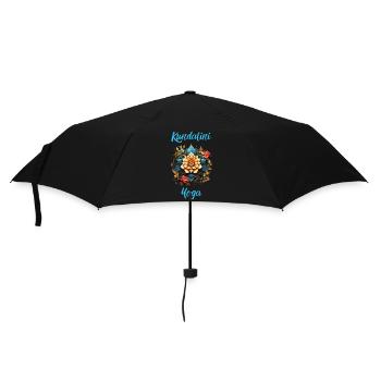 Kundalini Yoga Group Yogini Class Flowers Mandala - Umbrella (small) - black - Front