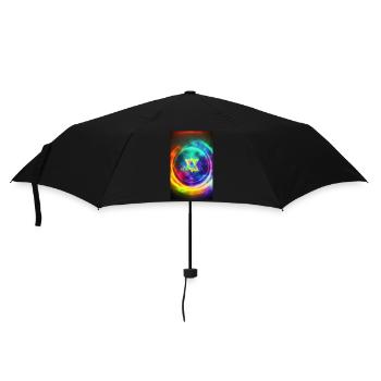 Mystisches Symbol | geheimnisvoll | Symbol - Regenschirm (klein) - Schwarz - Vorne
