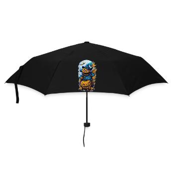 Halloween Pumpkin Monster - Umbrella (small) - black - Front