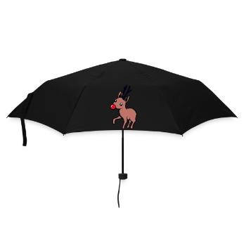 Baby Rentier - Regenschirm (klein) - Schwarz - Vorne