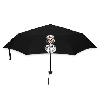 Médecin / professionnel de la santé / médecin / profession / spécialiste - Parapluie standard - noir - Devant
