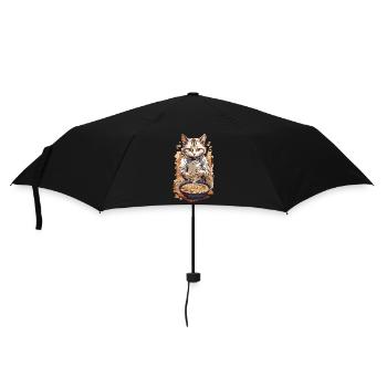 Kawaii Ramen Cat Japon Nourriture Streetwear Esthétique - Parapluie standard - noir - Devant