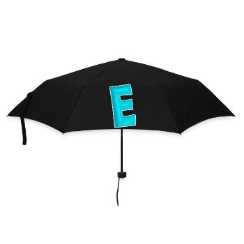 Letter E Initial Letter Characters - Umbrella (small) - black - Front