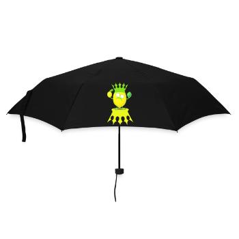 König Zitrone Zitronen Früchte Frucht Obst - Regenschirm (klein) - Schwarz - Vorne