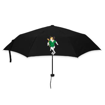 Chat Joueur de football Football - Parapluie standard - noir - Devant
