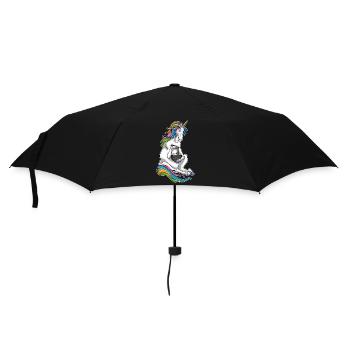 Unicorn Chef Ramen Cooking - Umbrella (small) - black - Front