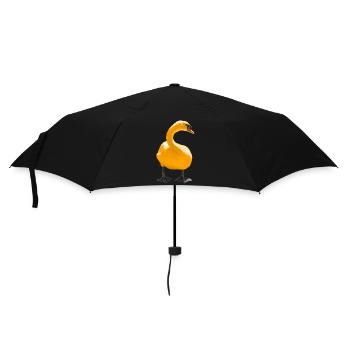 Elegant Swan Art Print - Umbrella (small) - black - Front