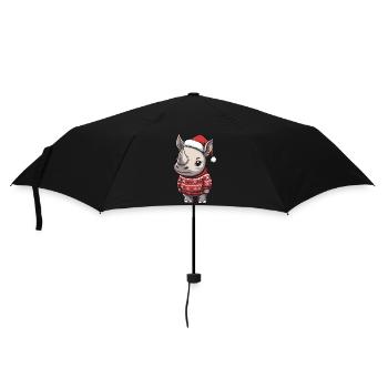 Bande dessinée de Noël Rhino - Parapluie standard - noir - Devant