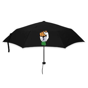 Poing du drapeau de l’Inde - Parapluie standard - noir - Devant