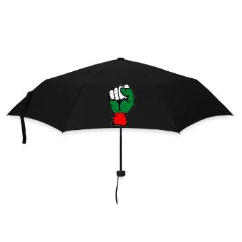 Poing du drapeau bulgare utilisé - Parapluie standard - noir - Devant