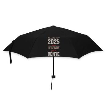 Rente 2025 Geschenk Pension 2025 Ruhestand Oma - Regenschirm (klein) - Schwarz - Vorne