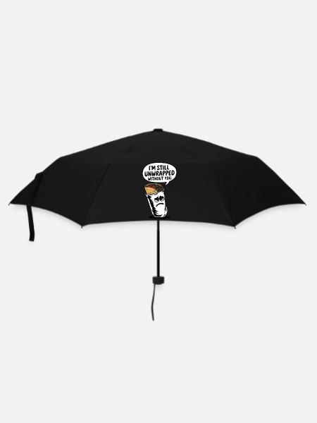 Ich bin immer noch ohne dich ausgepackt - Regenschirm (klein) - Schwarz