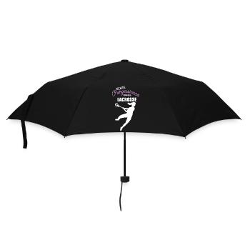 Echte Prinzessinnen spielen Lacrosse - Regenschirm (klein) - Schwarz - Vorne