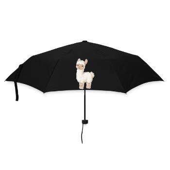 Lama Alpaga Lama Lama Cadeau Animal - Parapluie standard - noir - Devant
