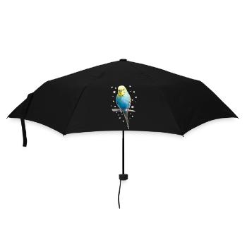 Budgie Stars - Umbrella (small) - black - Front
