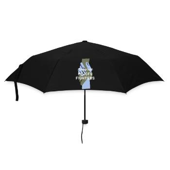 ME/CFS I stand with ME/CFS Fighters white - Umbrella (small) - black - Front