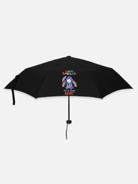 Alerte spoiler, tout le monde meurt Humour Cinéma - Parapluie standard - noir