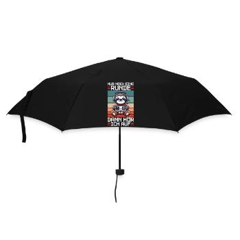 Nur Noch Eine Runde Dann Hör Ich Auf Faultier - Regenschirm (klein) - Schwarz - Vorne