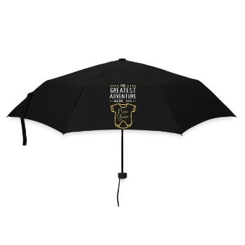Gender Reveal Neujahr - Regenschirm (klein) - Schwarz - Vorne