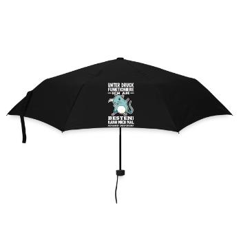 I function best under pressure - Umbrella (small) - black - Front