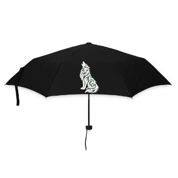 Wolf Tribal - Umbrella (small) - black - Front