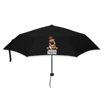Bevor Du Fragst Mops Möpse Mopsbesitzer Mopshalter - Regenschirm (klein) - Schwarz - Vorne