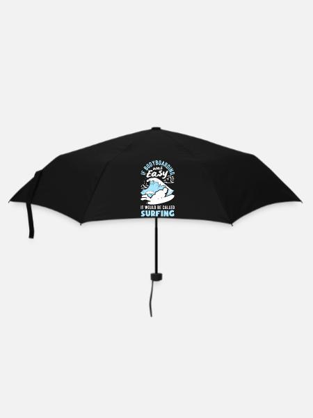 Surfen Surfboarder Bodyboarder - Regenschirm (klein) - Schwarz