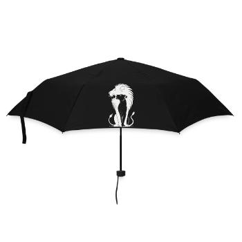 Silhouette du Lion Royal - Parapluie standard - noir - Devant