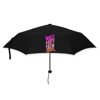 Malle, Party Crew, 2026 - Regenschirm (klein) - Schwarz - Vorne