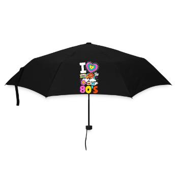Retro Back to the 80s Vintage Design - Umbrella (small) - black - Front