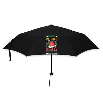 Drôle de t-shirt de Noël cadeau de Noël - Parapluie standard - noir - Devant