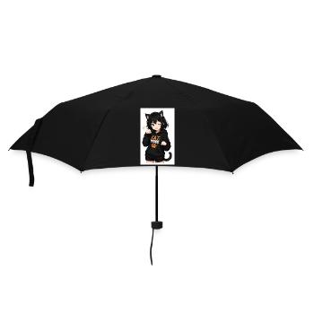 Cat Mode Hoodie Heroine - Umbrella (small) - black - Front