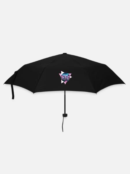 Two cute ponies - Umbrella (small) - black
