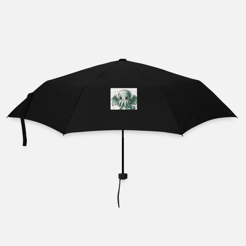 cute cthulhu - Regenschirm (klein) - Schwarz