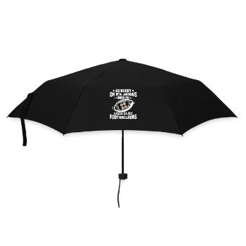Cadeau humour pour joueur de rugby - Parapluie standard - noir - Devant