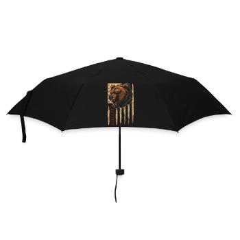 Grizzly Fur Polar Bear - Umbrella (small) - black - Front